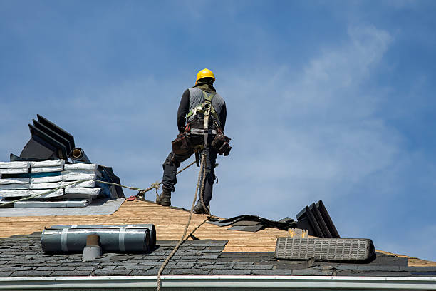 Professional Roof Installation technician working in Currie, NC